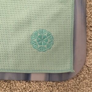 Mint Green Waffle Knit Mat Towel